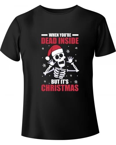 T-shirt Christmas Skeleton "IT'S CHRISTMAS" - BanByte.com