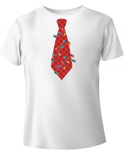 T-shirt Świąteczny Krawat - BanByte.com