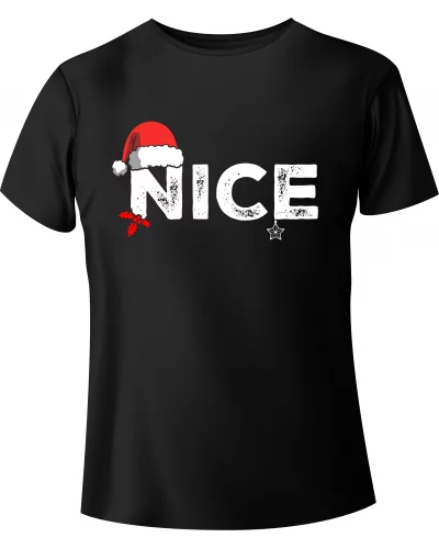 T-shirt Świąteczny "NICE" - BanByte.com