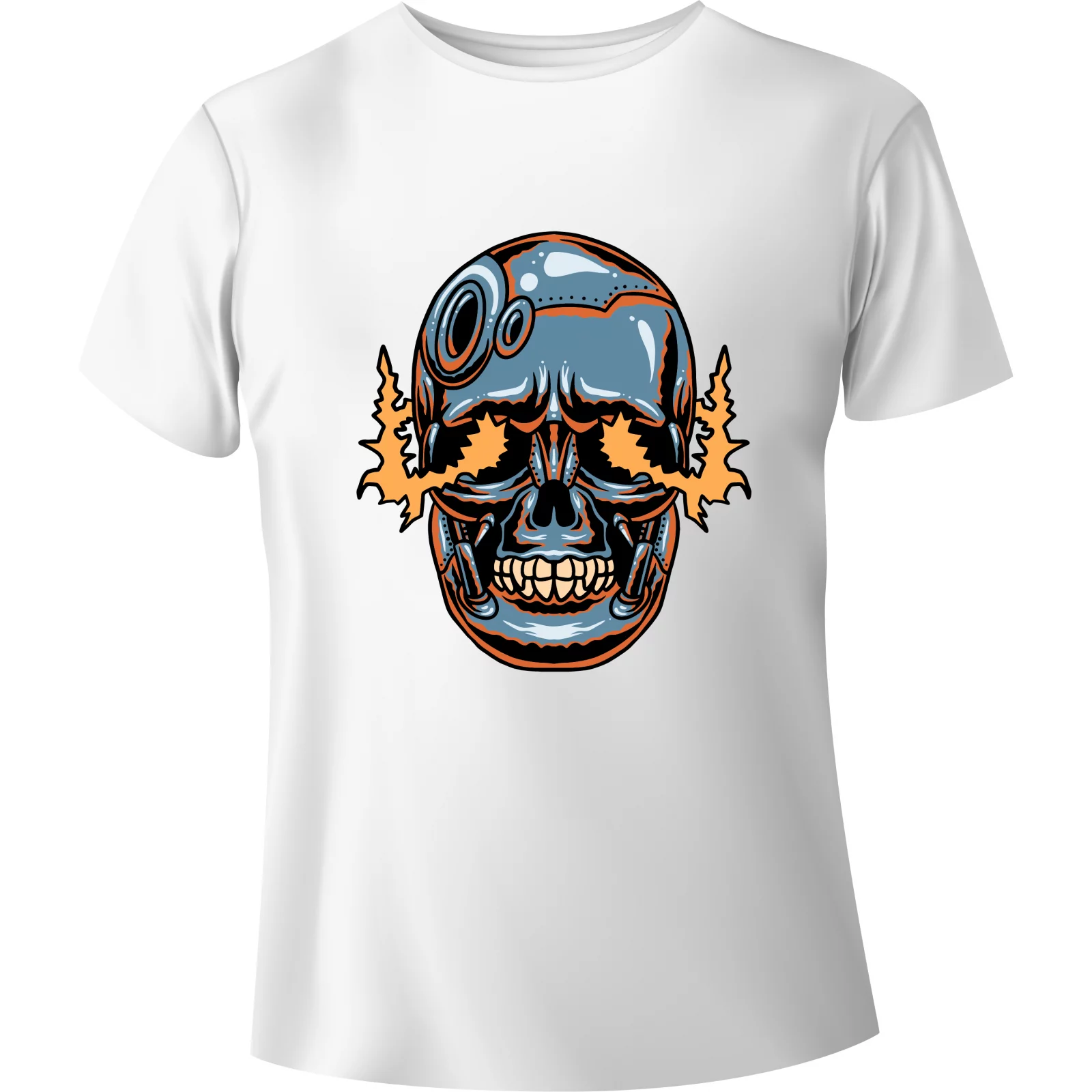 T-shirt Metallic Skull