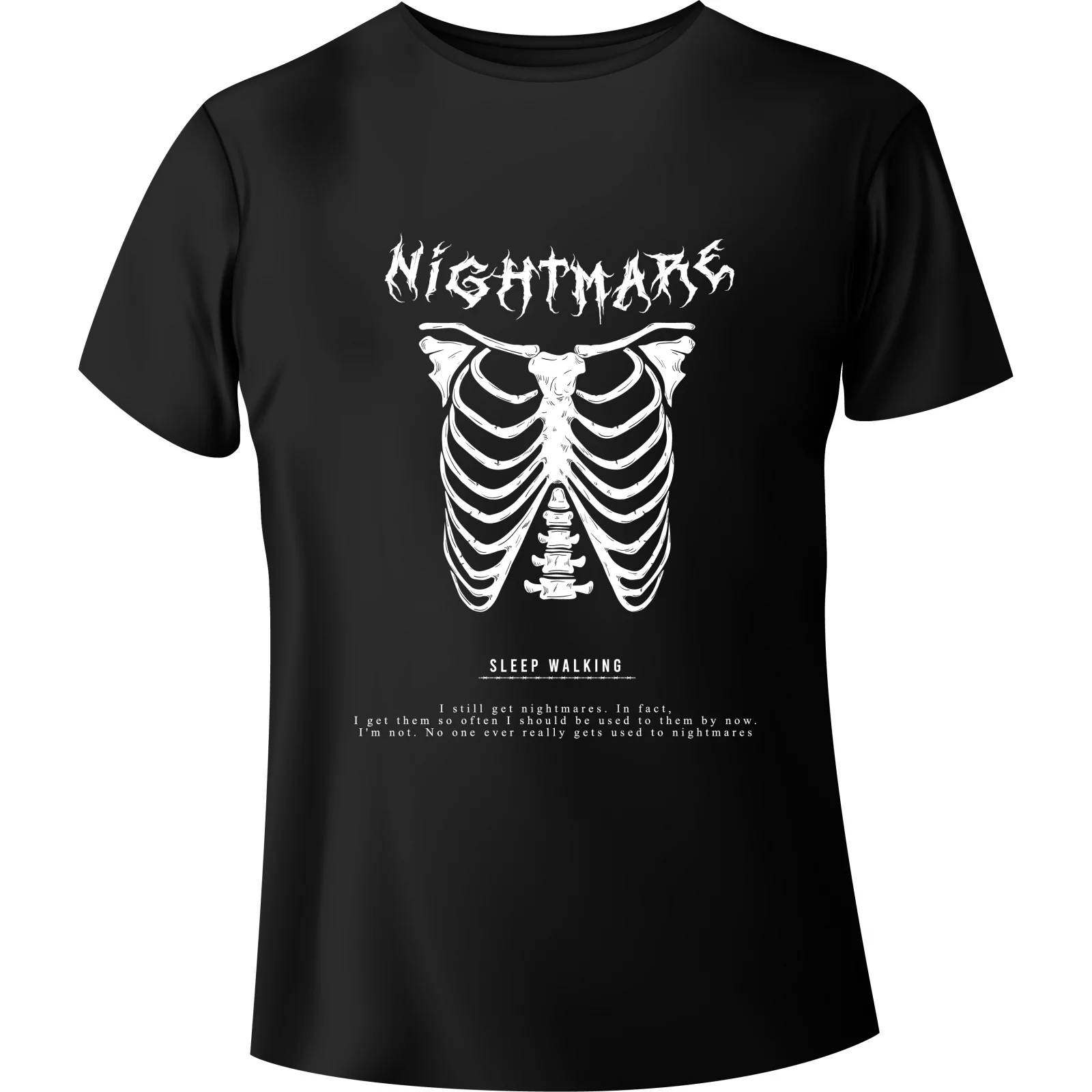 T-shirt Skelet "NIGHTMARE"