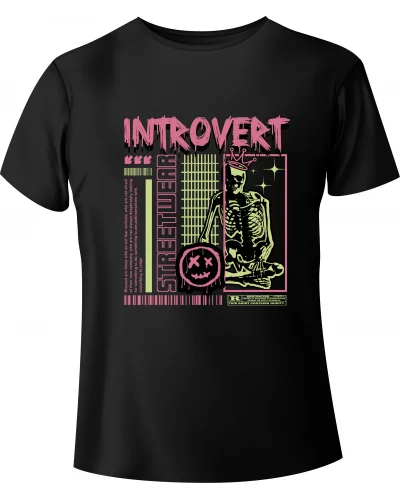 T-shirt - Streetwear "INTROVERT"