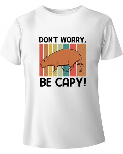 T-shirt Capybara "DON'T WORRY, BE CAPY!"