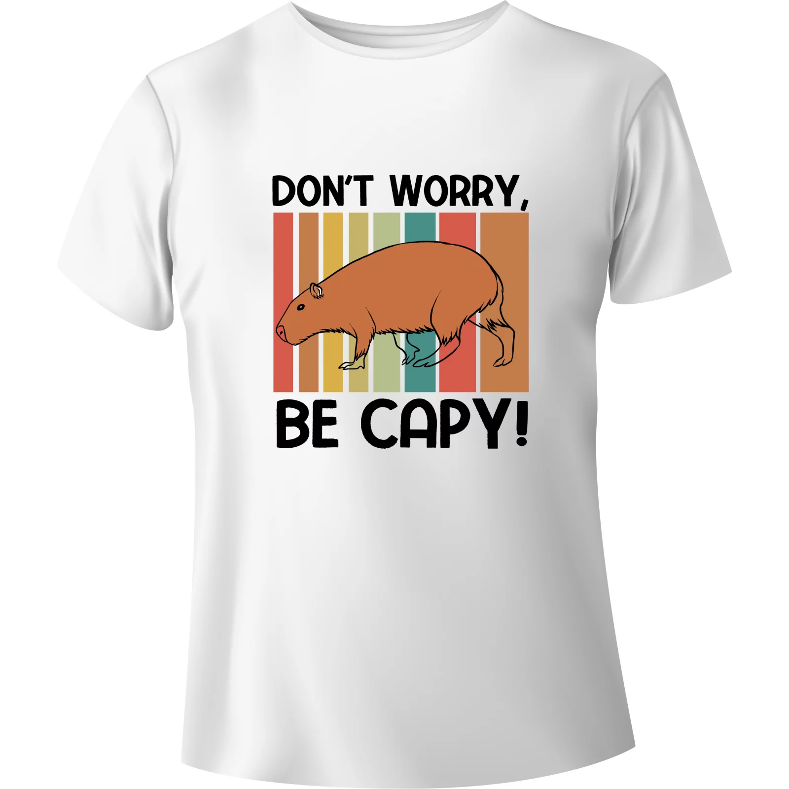 T-shirt Capybara "DON'T WORRY, BE CAPY!"