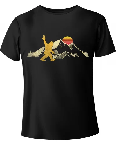 T-shirt Vintage "Bigfoot in the mountains"