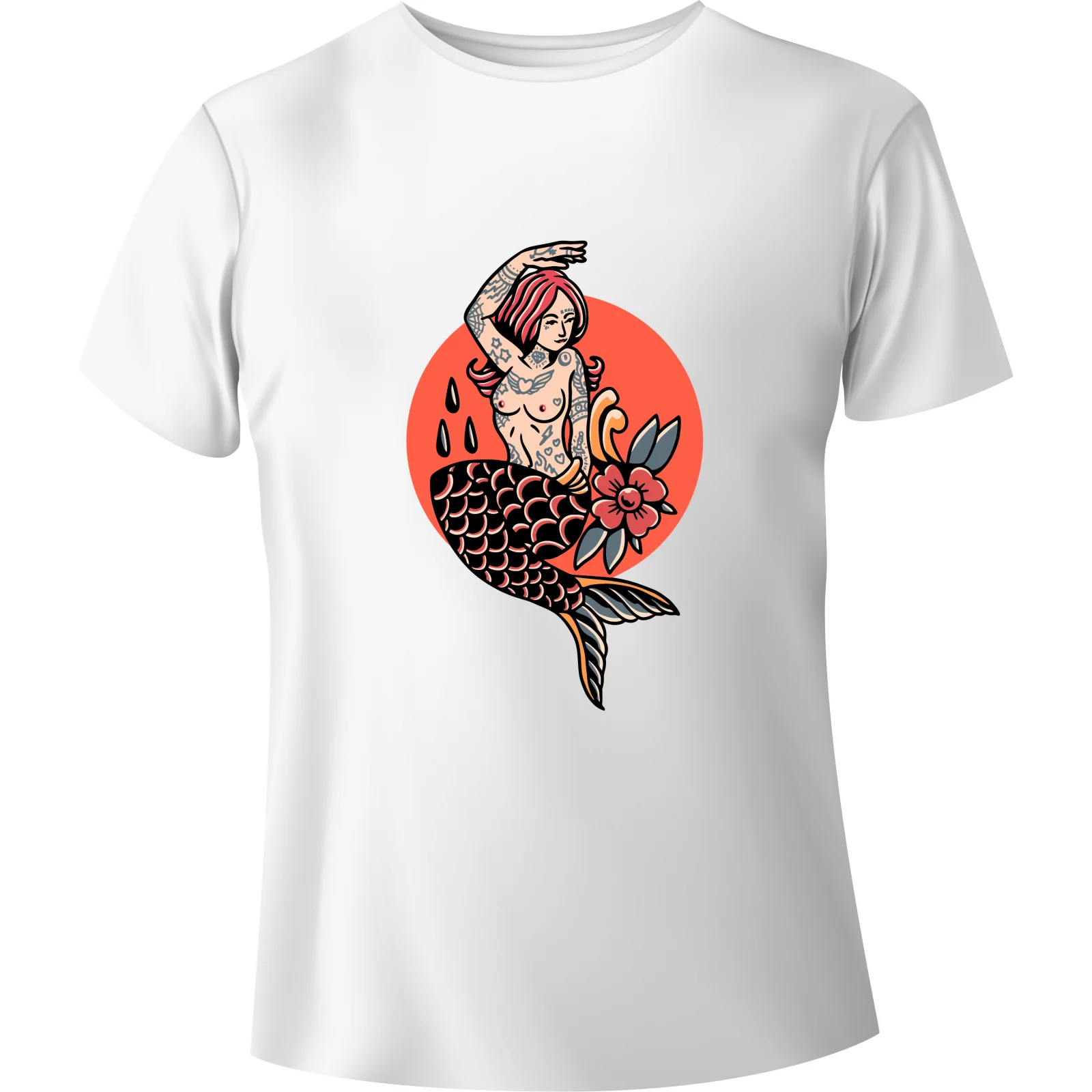 T-shirt Oldschool Mermaid