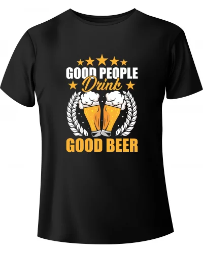 T-shirt "GOOD PEOPLE DRINK GOOD BEER" - BanByte.com