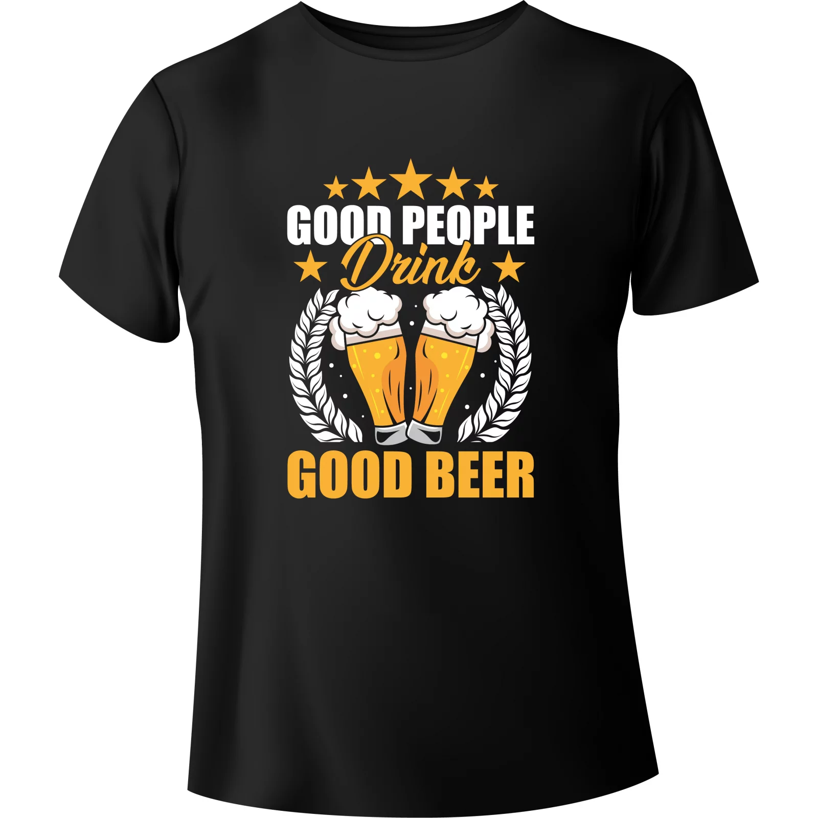 T-shirt "GOOD PEOPLE DRINK GOOD BEER" - BanByte.com