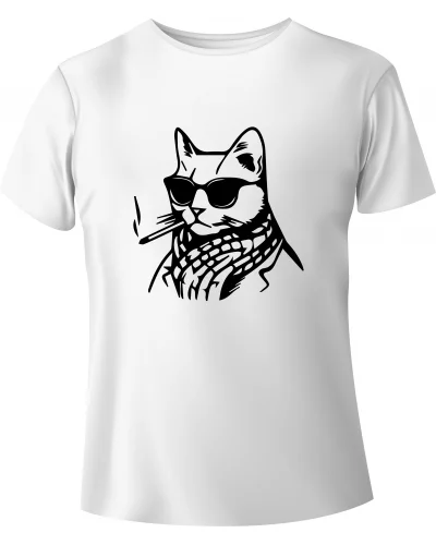 T-shirt Oldschool Cat