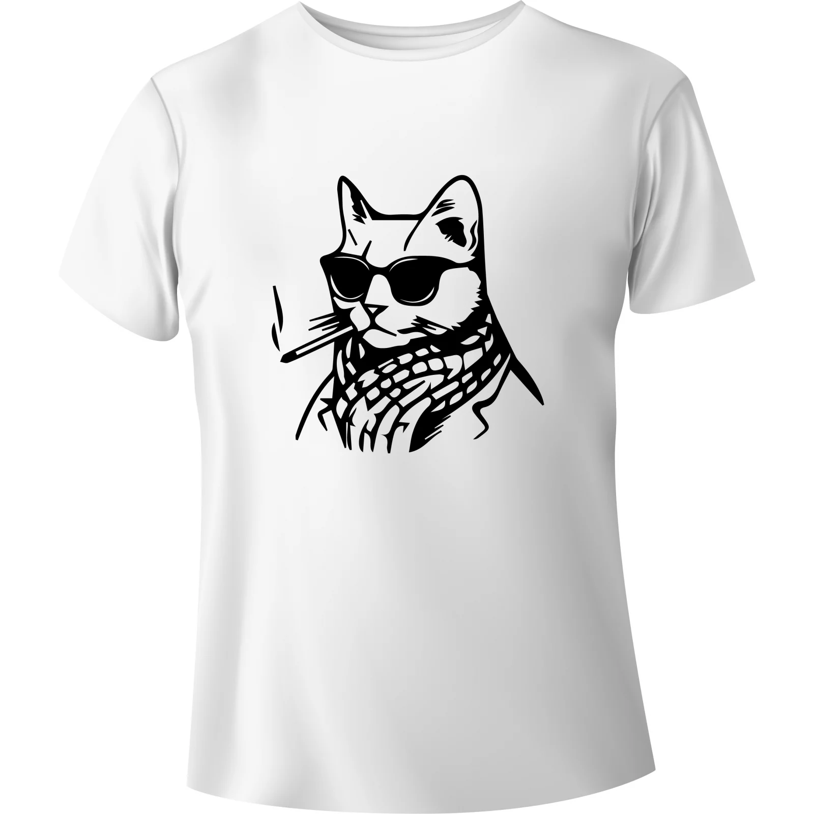 T-shirt Oldschool Cat