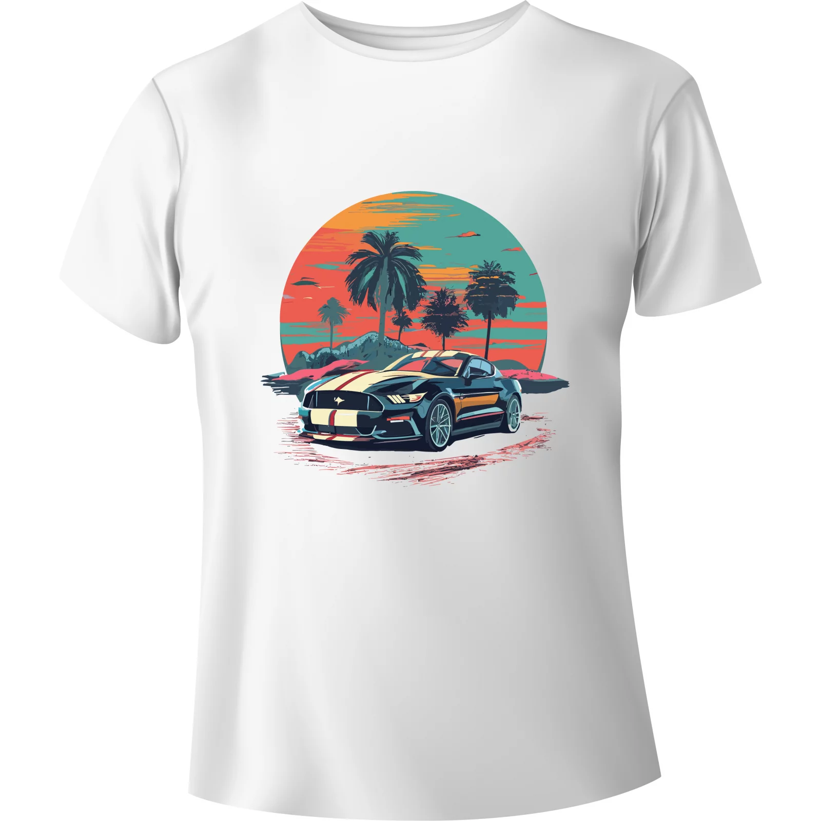 T-shirt Vintage Car